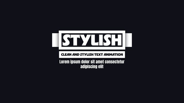 Animated Corporate Stylish Box Typography with Subtitle Tag and Paragraph After Effects Templates