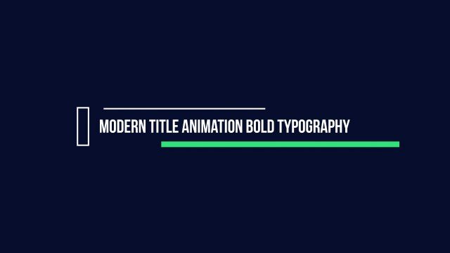 Mint Underbar Title Animation for Premiere Pro – Free YouTube MOGRT