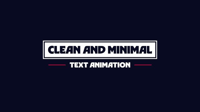 Corporate Clean and Minimal Boxed Text Animations with Subline After Effects Templates