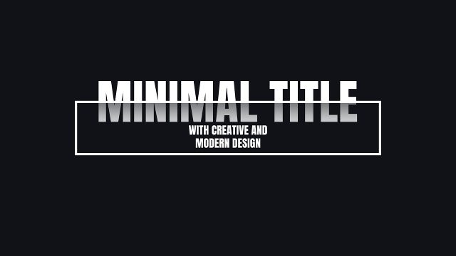 Minimal Title Text Animations with Outline Box Copy for Brand Stories Premiere Pro Motion Graphics Template
