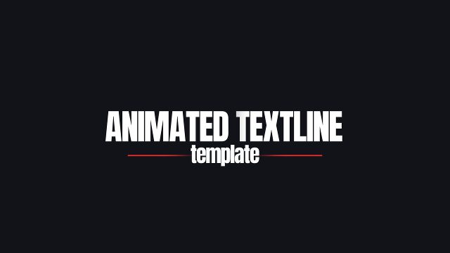 Animated Text Line Title Animations with Lowercase Word Premiere Pro Template