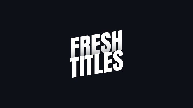Professional Titles Premiere Pro Motion Graphics Template