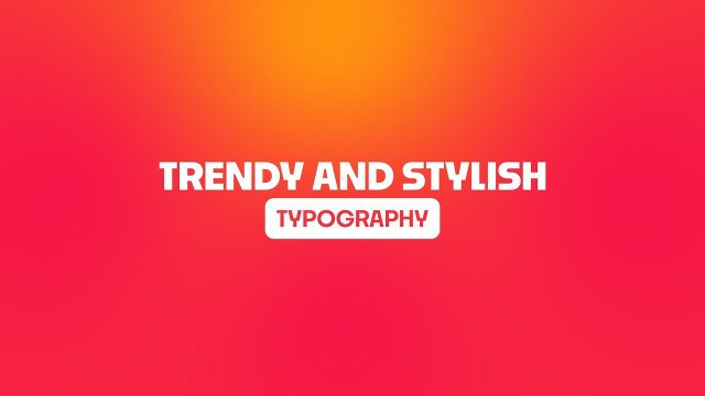 Sunset Gradient Caps Heading with Pink Tagline Premiere Pro MOGRT