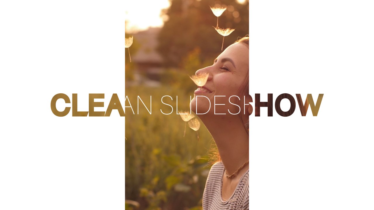 Thin Letter Nature Light Slideshow After Effects Template