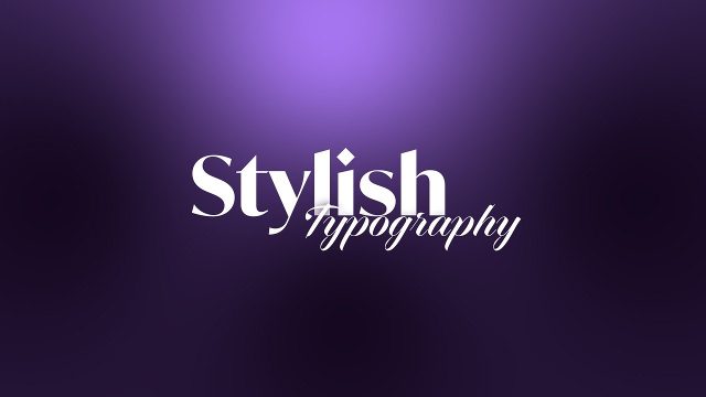 Serif and Script Signature Title Animations After Effects Template