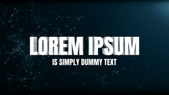 Powerful Two Word Headline Title with Fading Subtitle After Effects Templates