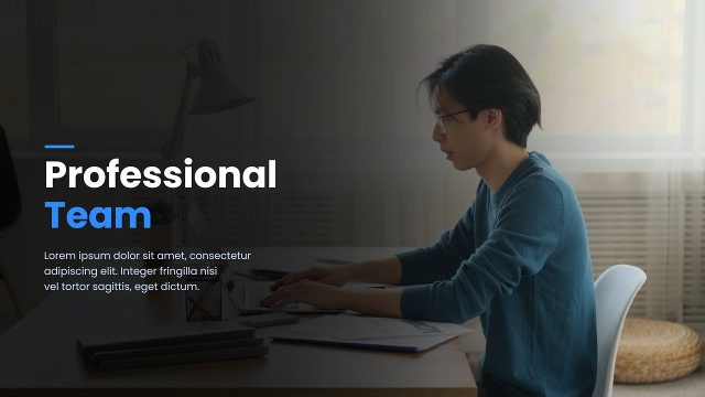Professional Corporate Slideshow Opener with Dark Gradient Overlay After Effects Template