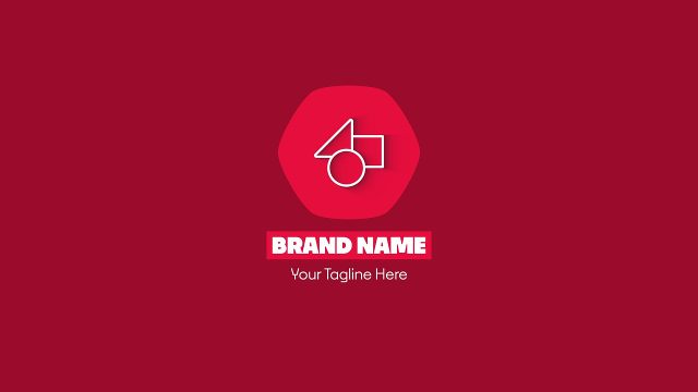 Bold Red Hexagon Logo Intro Animation Premiere Pro Motion Graphics Template