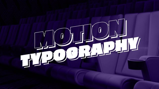 Curved Bending Kinetic Motion Typography with 3D Shadow After Effects Template