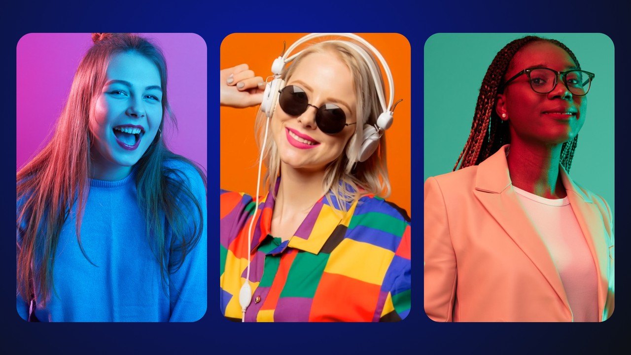 Textless Photo Slideshows featuring Sequential Rounded Cards After Effects Template