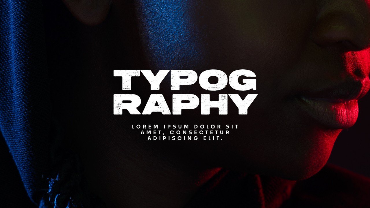 Split Word Typography featuring Heavy Rows and Tiny Paragraph After Effects Template