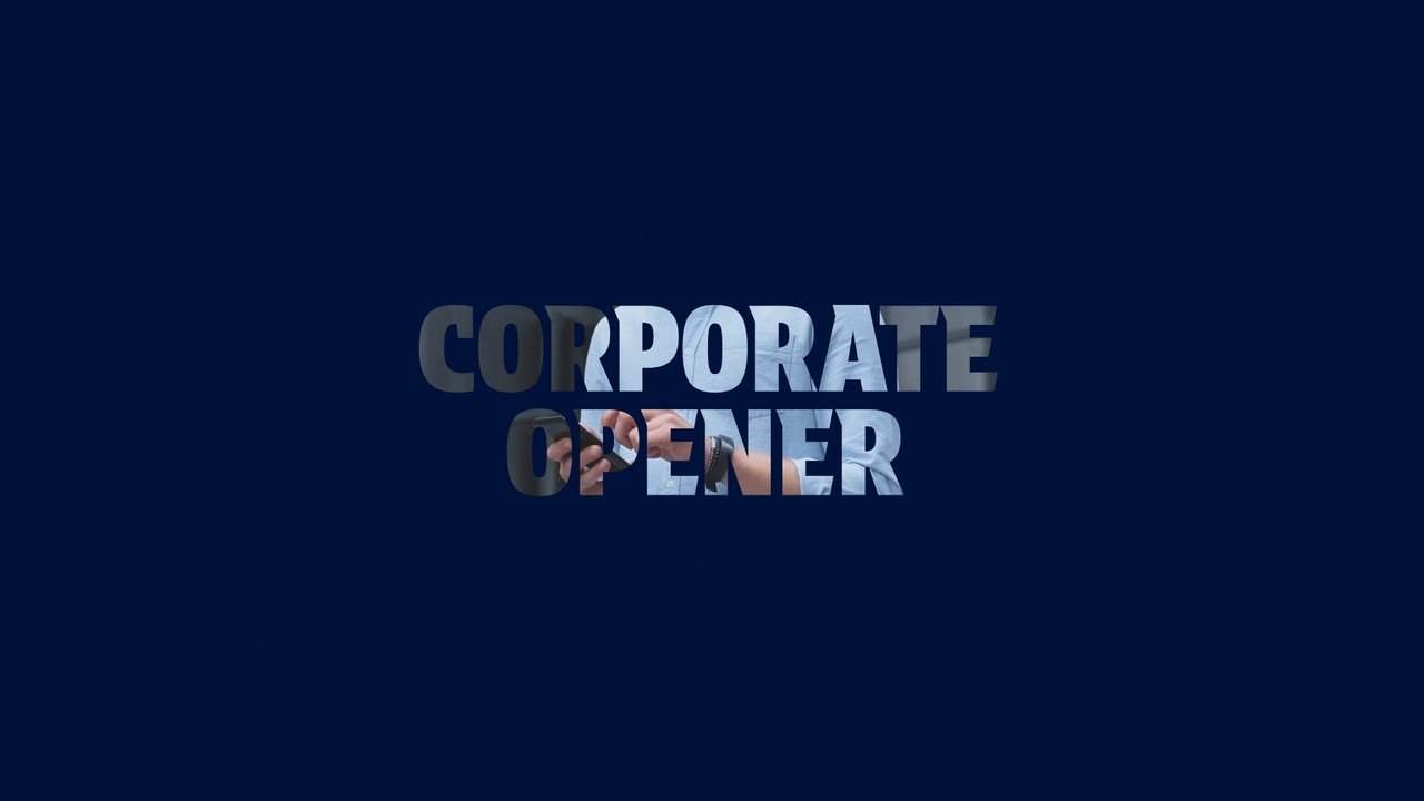 Video Filled Heavy Caps Corporate Opener Titles Premiere Pro MOGRT