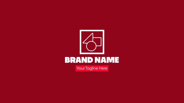 Modern and Clean Logo Reveal Animation on Red for Adobe After Effects