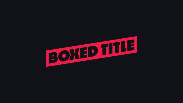 Corporate Red Angled Plate Animated Titles with Offset Outline Project for After Effects