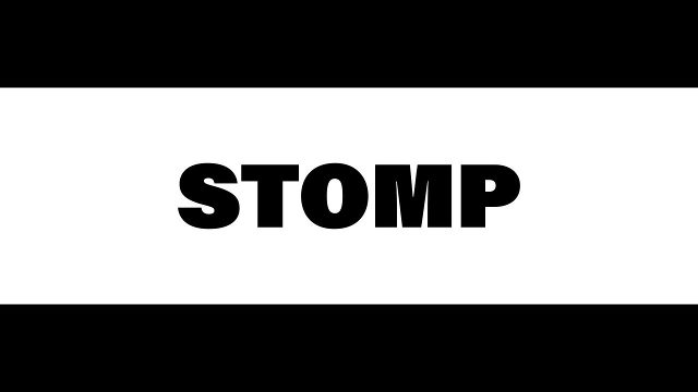 Rapid Stomp Opener with Ivory Ribbon and Dark Bars Premiere Pro MOGRT