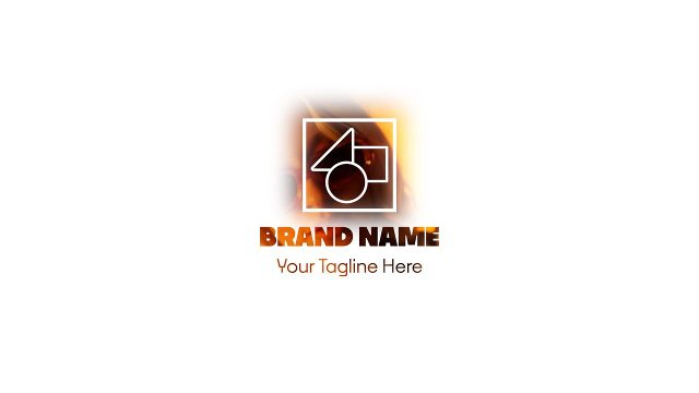 Animated Warm Light Square Logo Reveal with Seamless Transition Premiere Pro Motion Graphics Template
