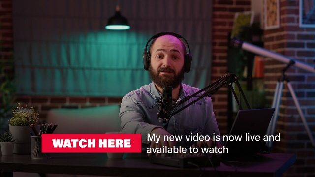 Episode Is Live Call to Action Lower Third Premiere Pro MOGRT