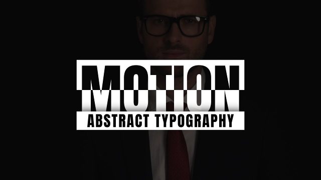 Abstract Cut Letters Text Animations featuring Glitch Blocks Premiere Pro MOGRT