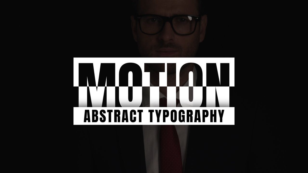 Abstract Cut Letters Text Animations featuring Glitch Blocks Premiere Pro MOGRT
