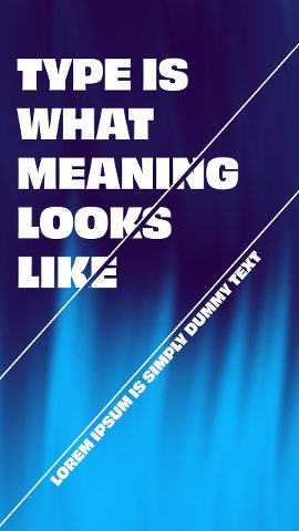 Vertical Extended Caps Social Media Typography Story Project for After Effects