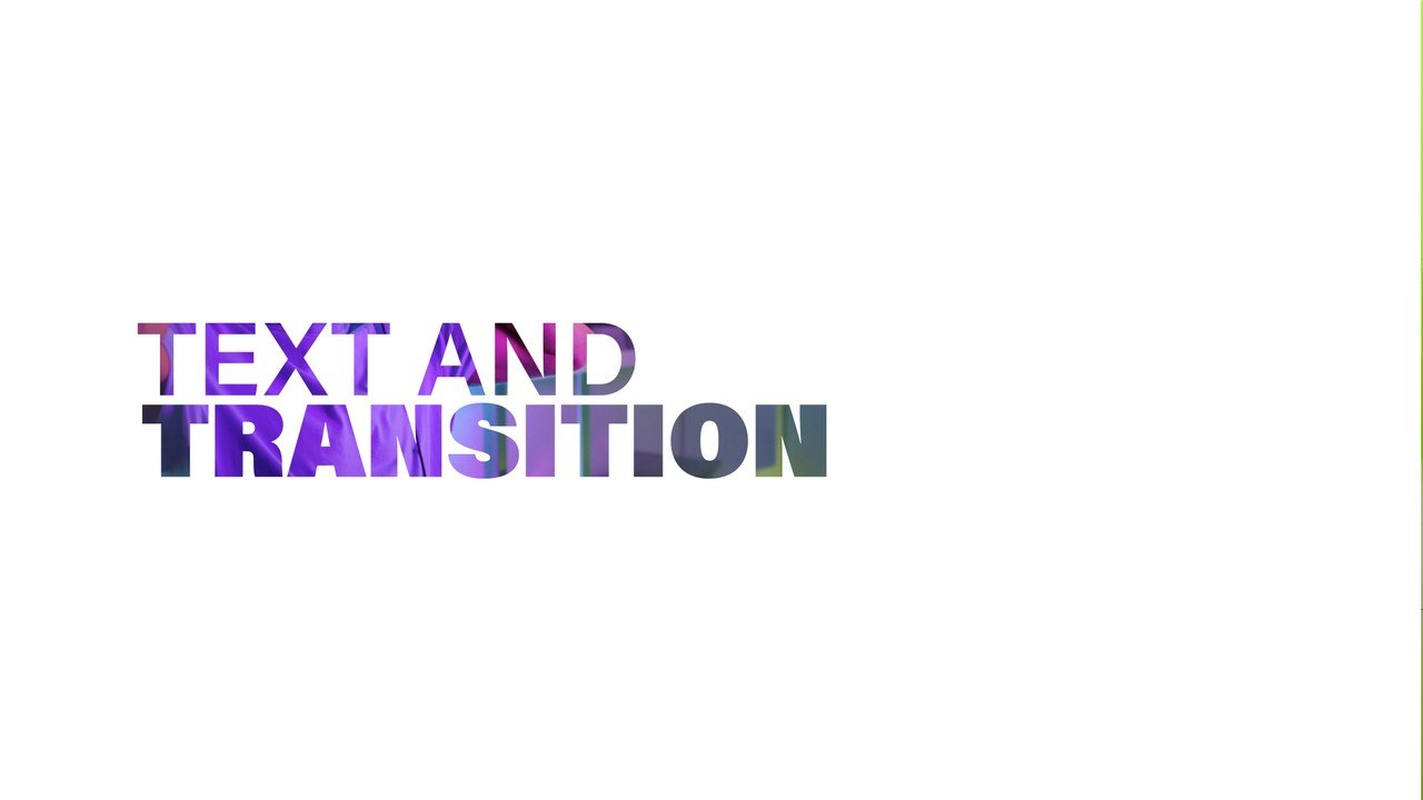 Clean Clip Change Transition featuring Gradient Caption Sweep Premiere Pro MOGRT