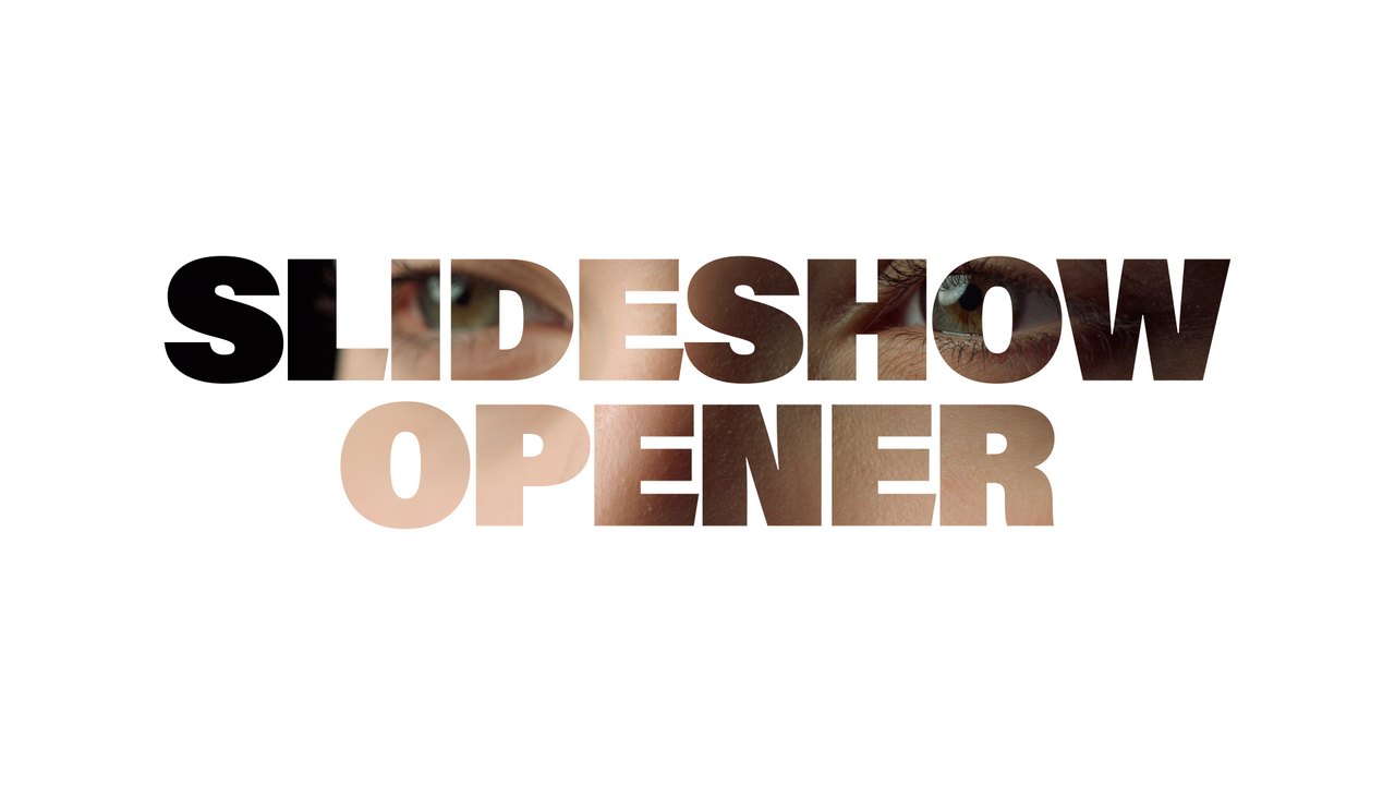 Tilted Headline Big Type Slideshow After Effects Template