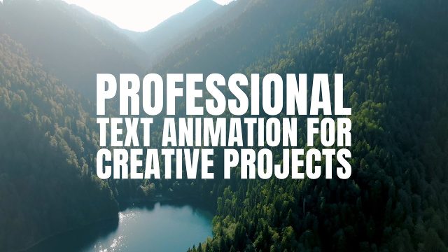 Simple and Sleek Text Animations Template for After Effects