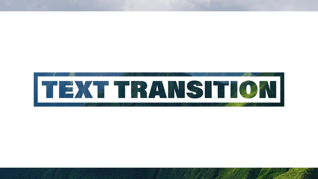 Outlined Title Box Broken Line Transition After Effects Template