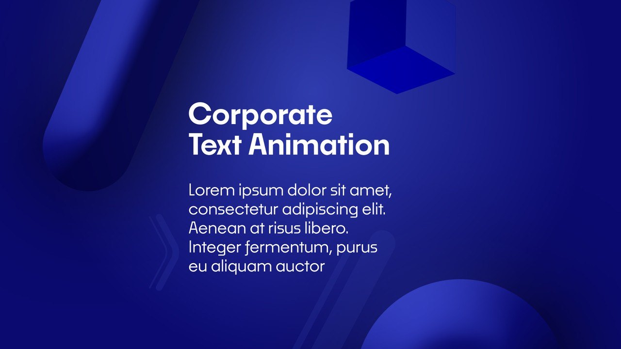 Business Heading Animation featuring 3D Ribbon and Body Copy Premiere Pro MOGRT