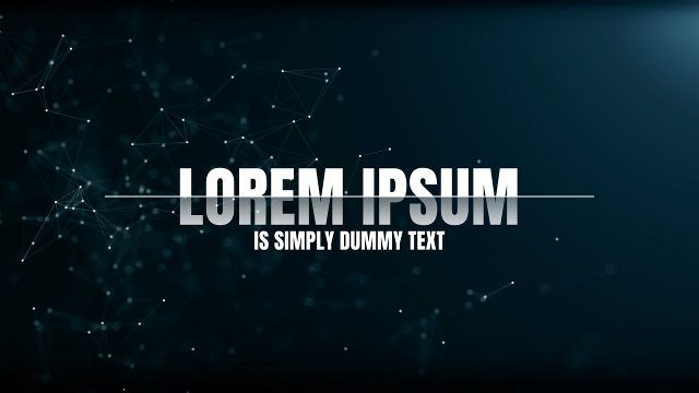 Corporate Headline Title with Thin Middle Line and Tiny Subtitle for Adobe After Effects