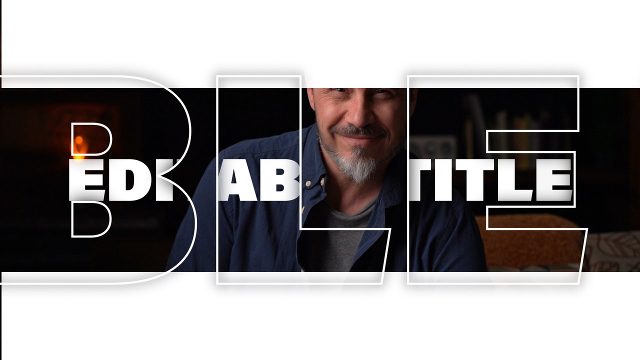 Animated Lettering Transitions featuring Faded Giant Letters and Editable Title for Vlogs Premiere Pro MOGRT
