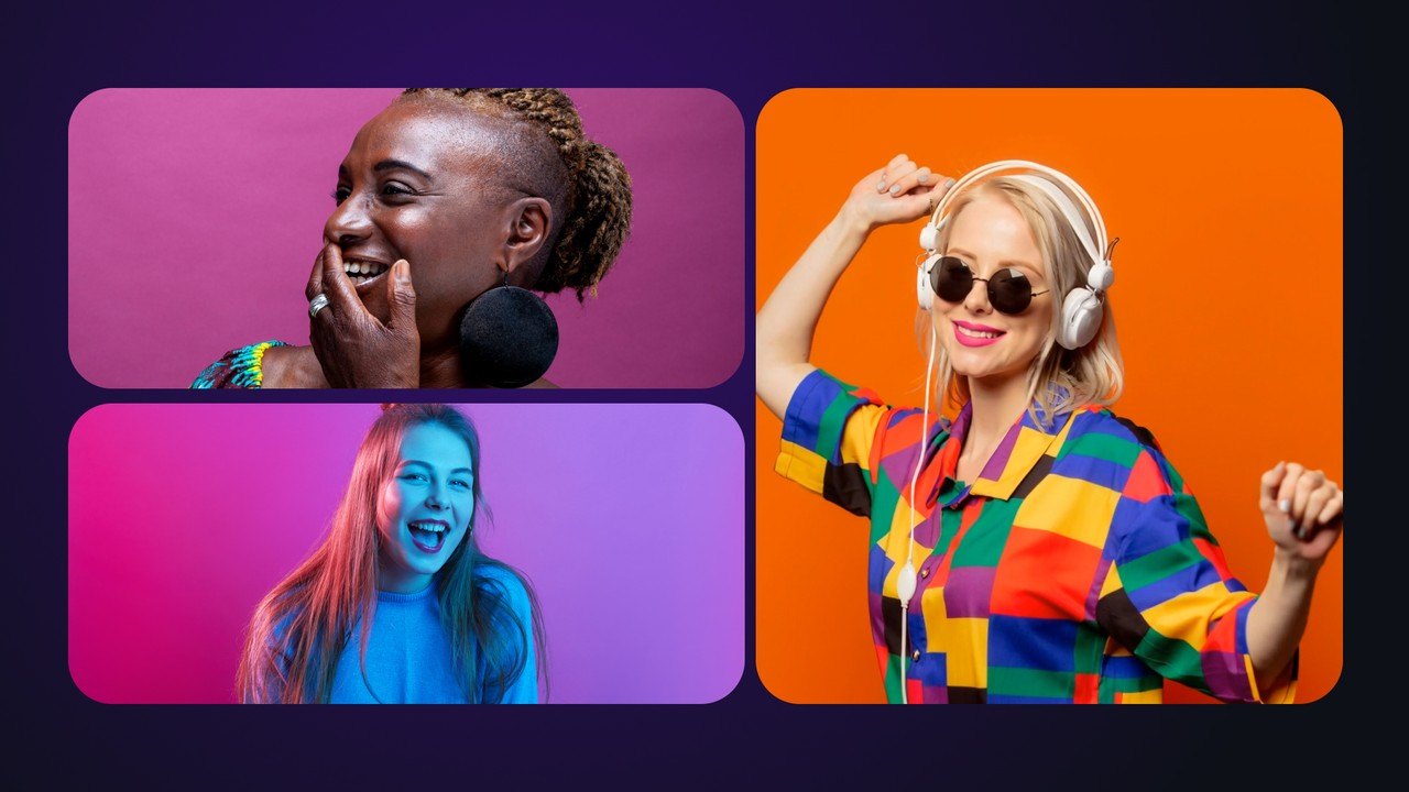 Photo Slideshow with Bright Collage Burst After Effects Template