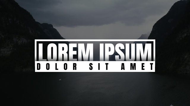 Outline Headline over Spaced Text Shadow Typography Template for Adobe Premiere Pro