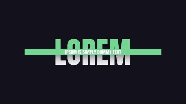 Mint Bar Cross Headline Text Animations for Movie Trailers After Effects Project