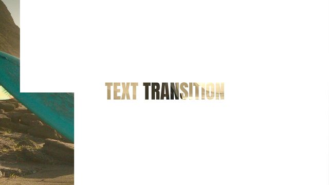 Side Sliding Video Panels Cut Out Text Transitions on White Project for After Effects