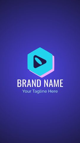 Gradient Vertical Animated Logo