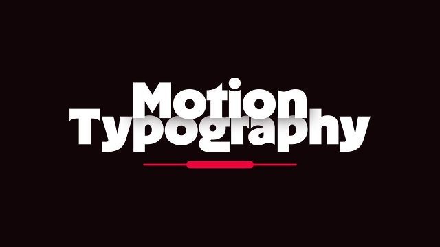 Overlapping Motion Typography Animation with Scarlet Base Bar After Effects Templates