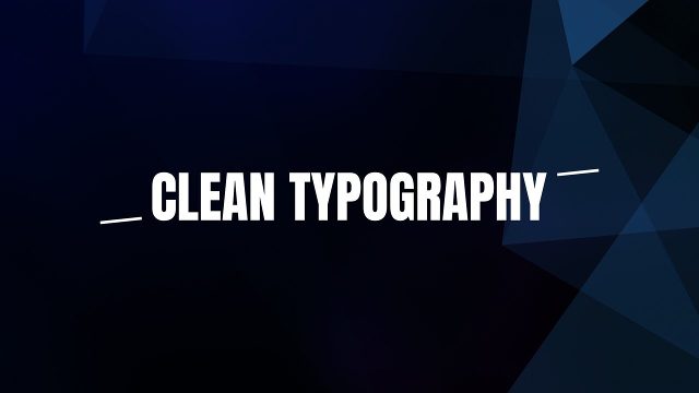Condensed Text with Side Lines Clean Typography After Effects Template