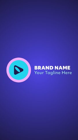 Vertical Vibrant Logo Intros MOGRT Template