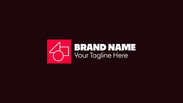 Animated Bold Red Label Logo Intro Premiere Pro Video Template
