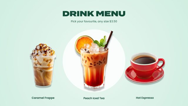 Restaurant Food Promo with Highlighted Center Circle Premiere Pro MOGRT