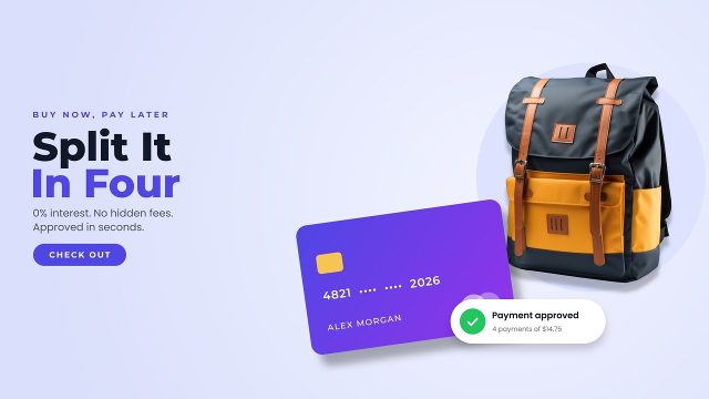 Product Offers Promo with Pay Later Card Premiere Pro MOGRT