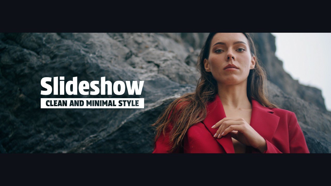Photo Slideshow Opener featuring White Bars and Titled Frame After Effects Template