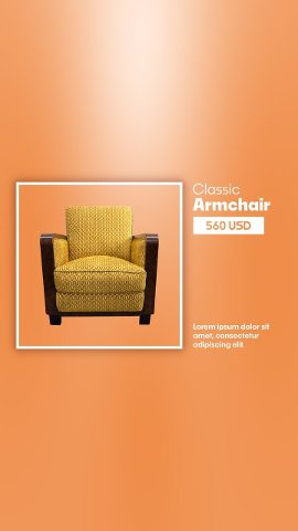 Vertical Product Promo with Framed Price Tag Description After Effects Template