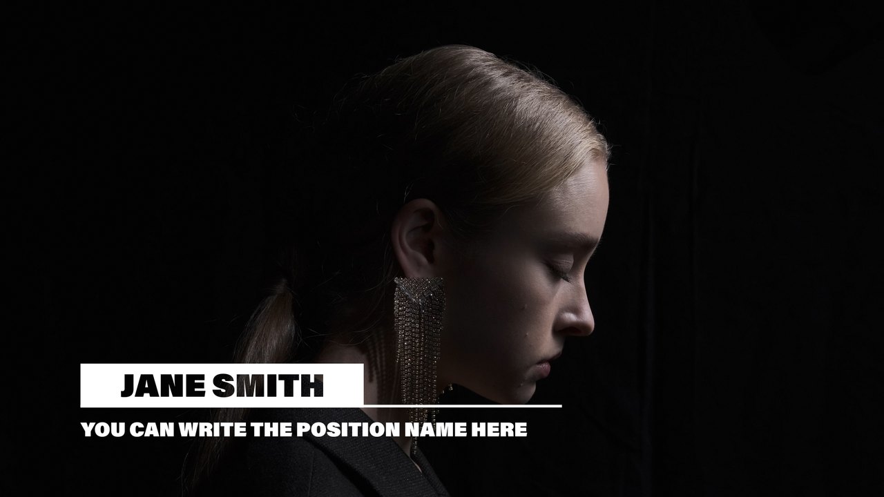 Minimal Highlight Name with Fine Line Lower Third After Effects Template