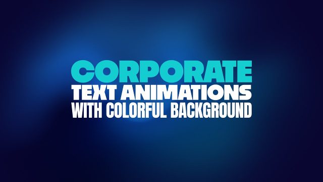Creative Motion Typography After Effects Video Template