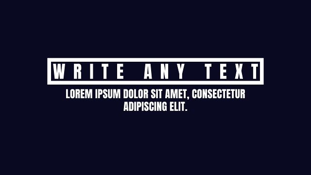 Spaced Box Headline with Two Text Lines Motion Titles for Annual Reviews After Effects Project