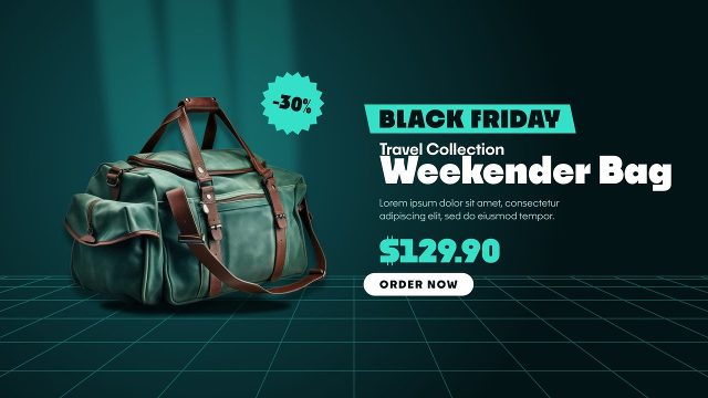 Teal Grid Stage Black Friday Special Offers Premiere Pro MOGRT
