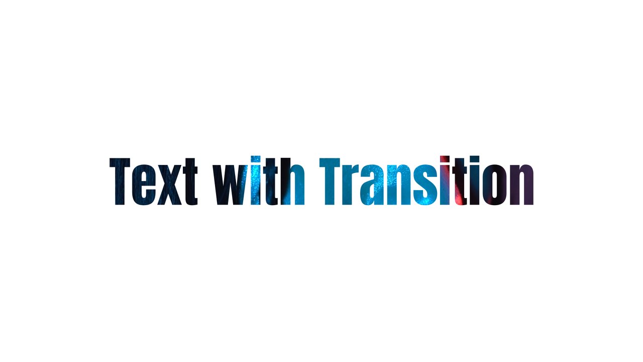 Two-Tone Condensed Word Transition After Effects Template
