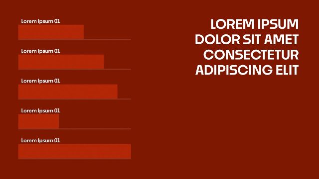 Animated Horizontal Bar Chart Business Infographics for Finance Reports After Effects Template